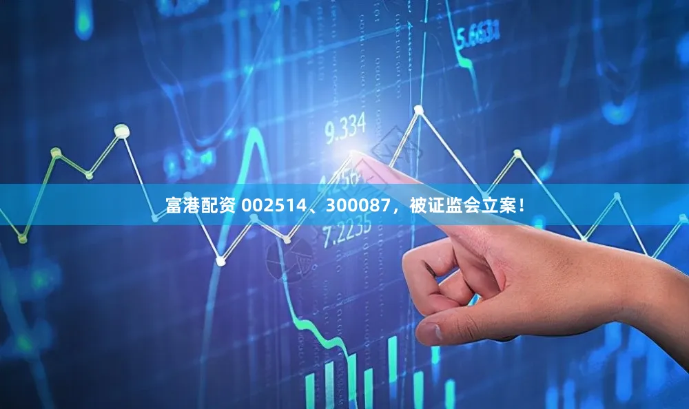 富港配资 002514、300087，被证监会立案！