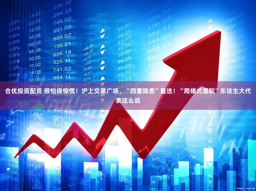 合优投资配资 很怕很惊慌！沪上交易广场，“四重隐患”重迭！“爬楼式履职”东谈主大代表这么说