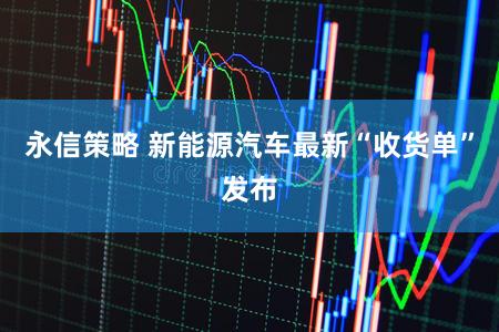 永信策略 新能源汽车最新“收货单”发布