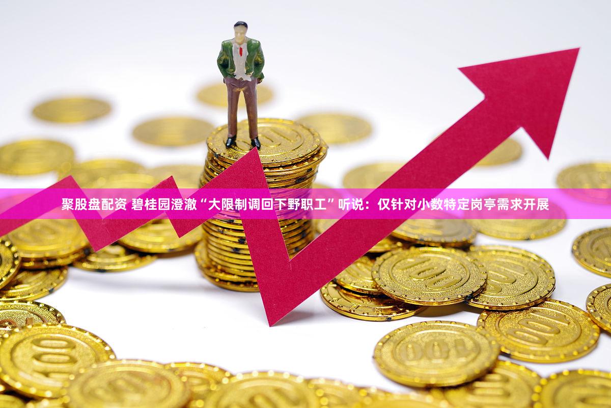 聚股盘配资 碧桂园澄澈“大限制调回下野职工”听说：仅针对小数特定岗亭需求开展