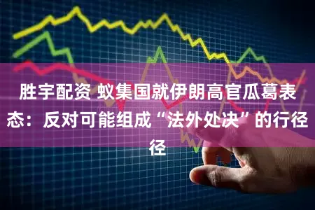 胜宇配资 蚁集国就伊朗高官瓜葛表态：反对可能组成“法外处决”的行径