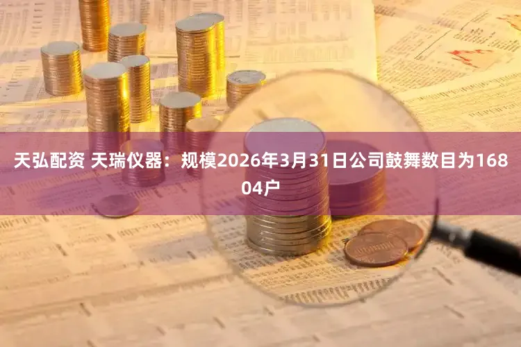 天弘配资 天瑞仪器：规模2026年3月31日公司鼓舞数目为16804户