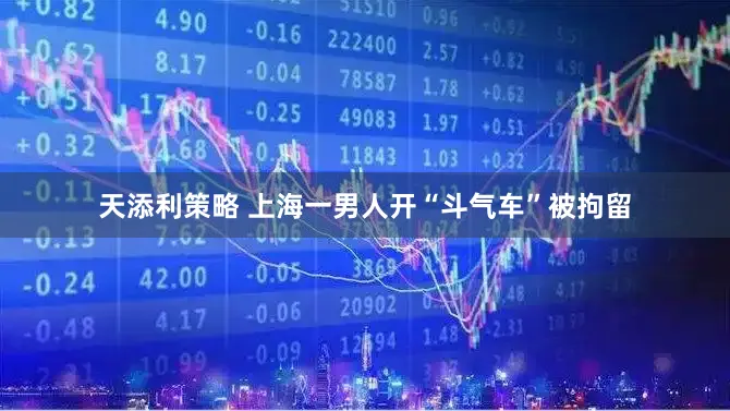 天添利策略 上海一男人开“斗气车”被拘留