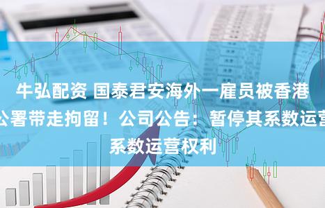 牛弘配资 国泰君安海外一雇员被香港廉政公署带走拘留！公司公告：暂停其系数运营权利